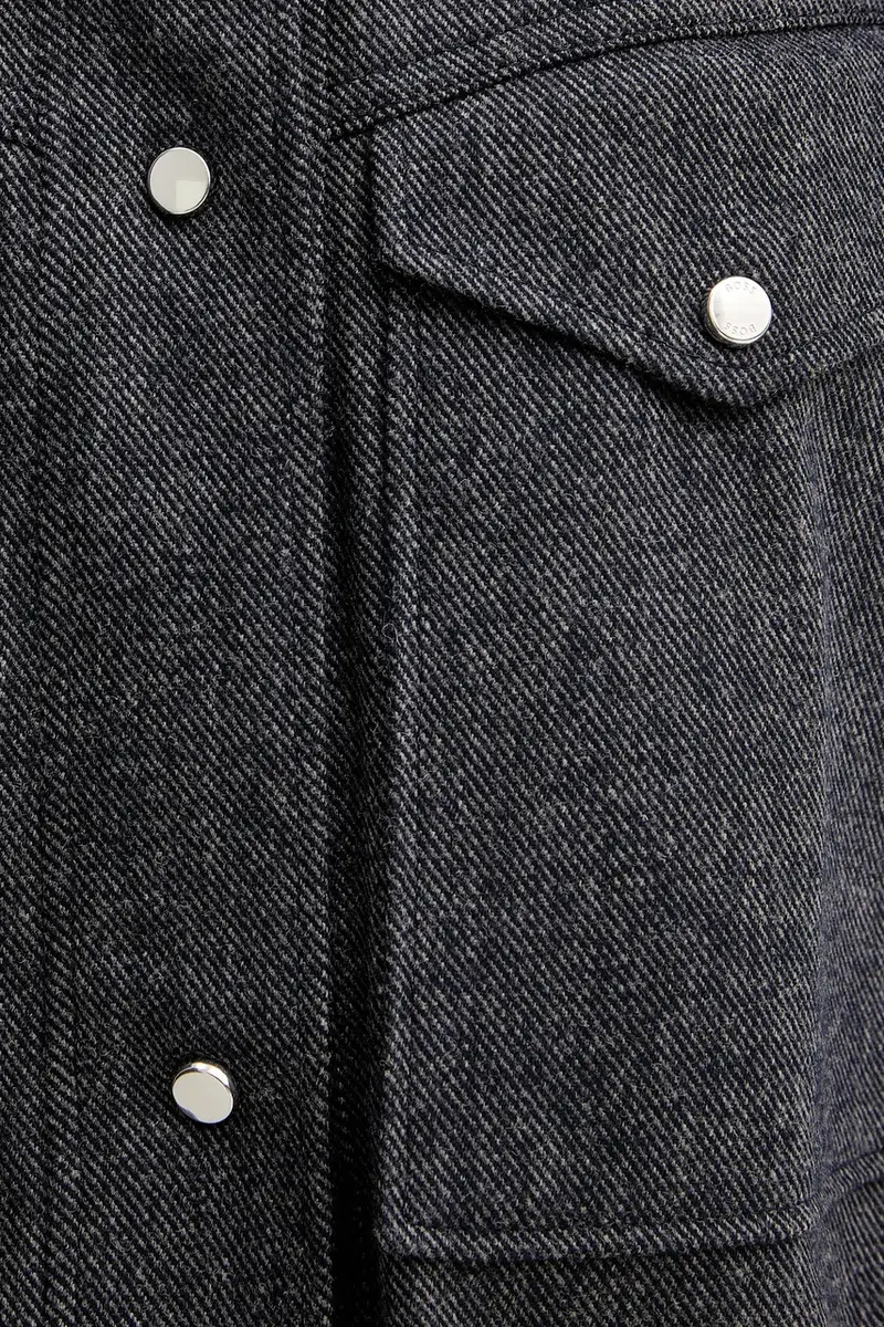 gilet con lana colore blu navy 50547683 miniatura 5