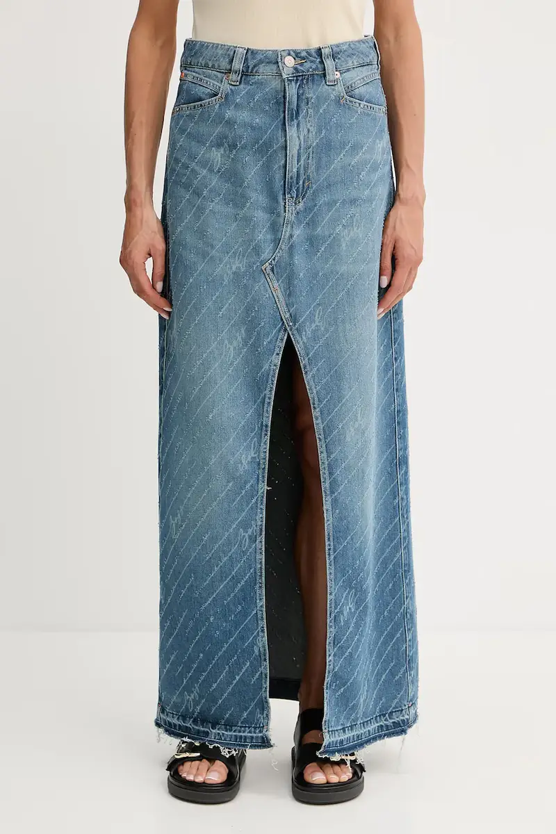 gonna di jeans colore blu 50542445