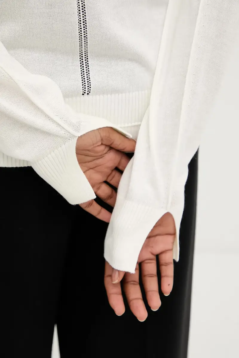 maglione C_Fiaffella donna colore beige 50543956 miniatura 5