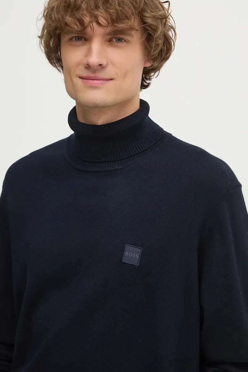 maglione con aggiunta di cachemire colore beige 50527573 Blu navy miniatura 3