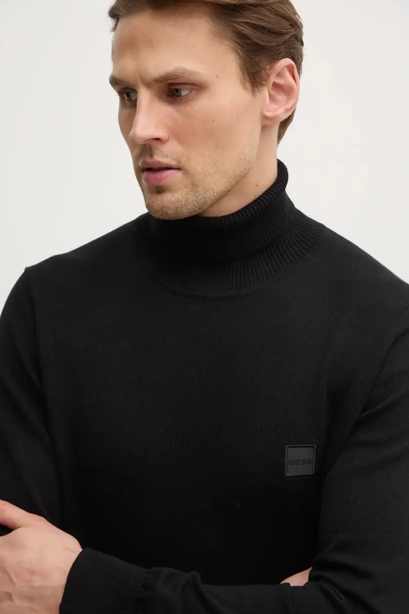 maglione con aggiunta di cachemire colore nero 50527573 miniatura 4