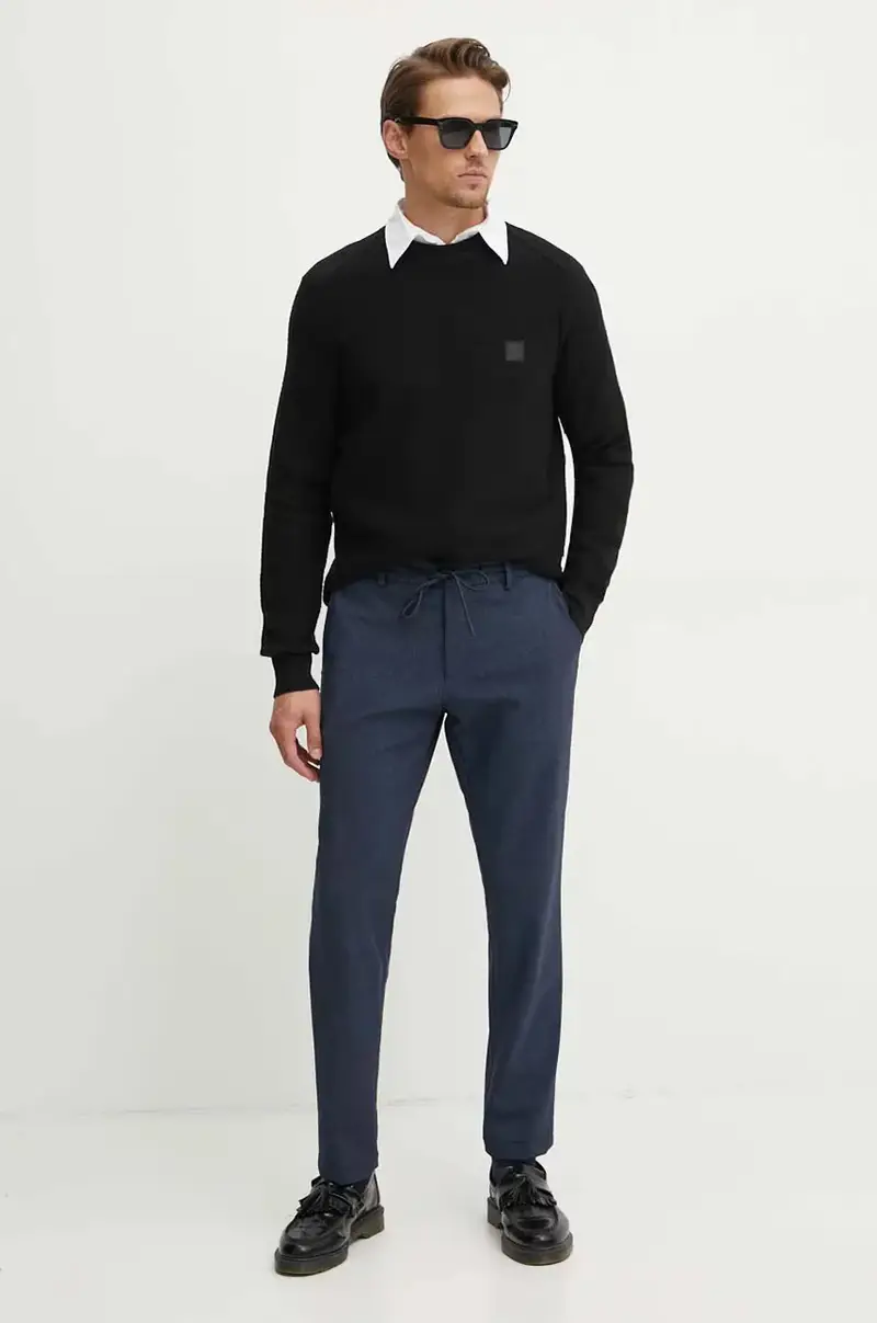 maglione con aggiunta di cachemire colore nero 50527584 miniatura 2