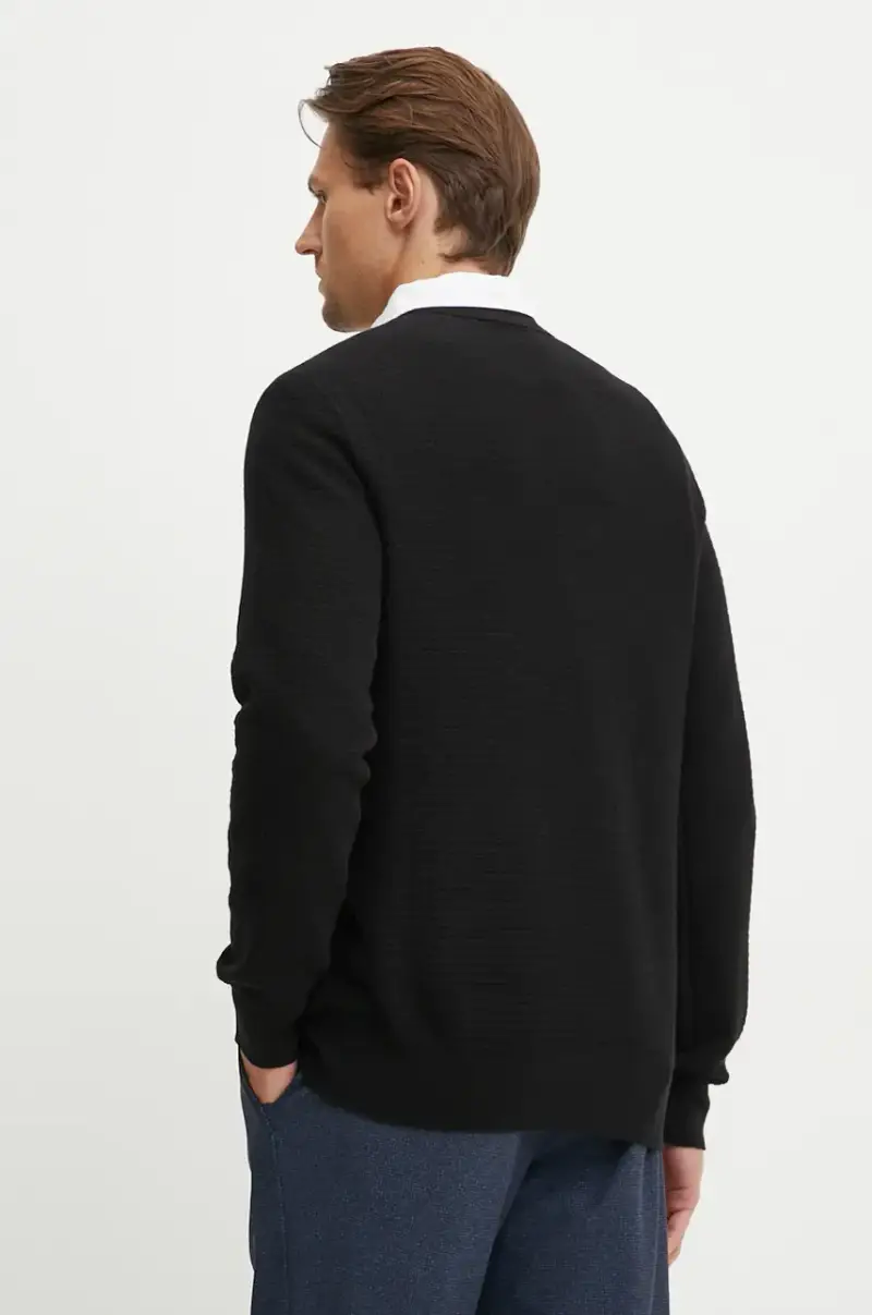 maglione con aggiunta di cachemire colore nero 50527584 miniatura 3