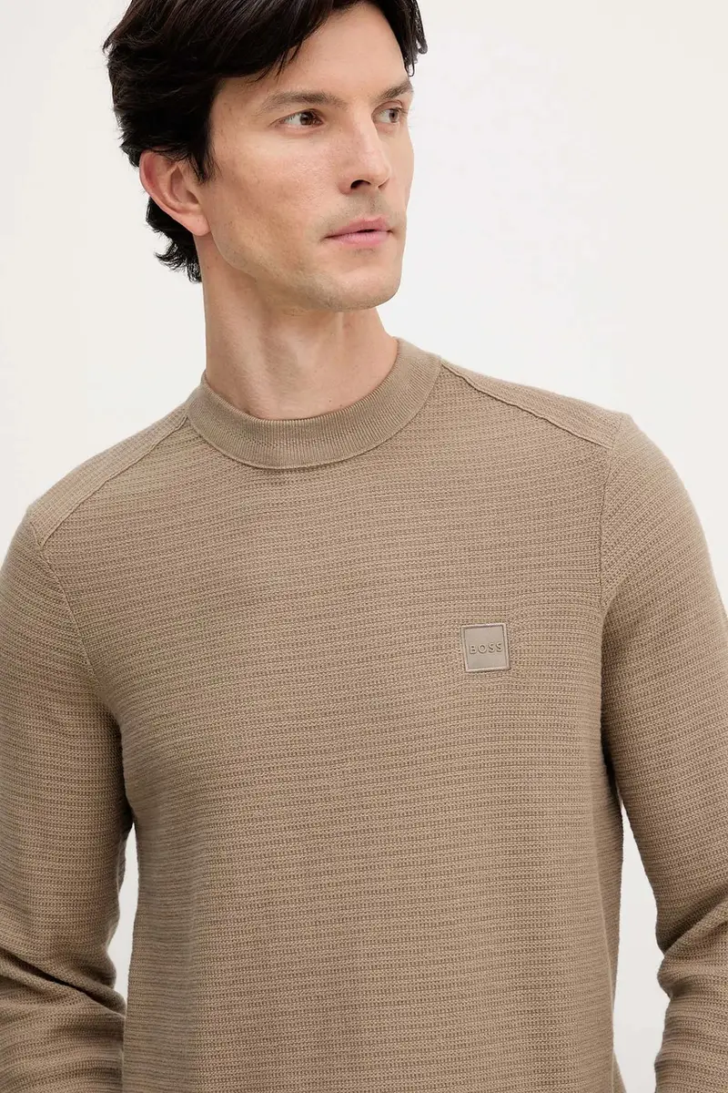 maglione con aggiunta di cachemire colore nero 50527584 Beige miniatura 4