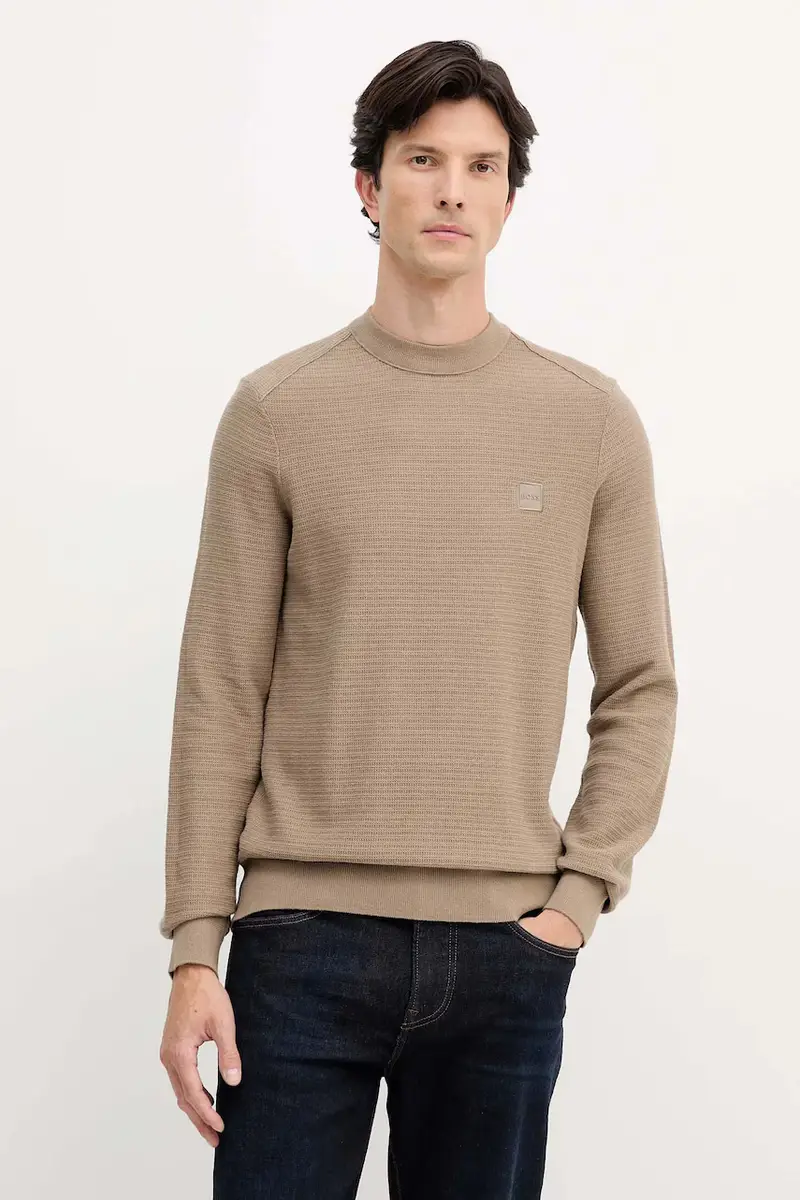 maglione con aggiunta di cachemire colore nero 50527584 Beige