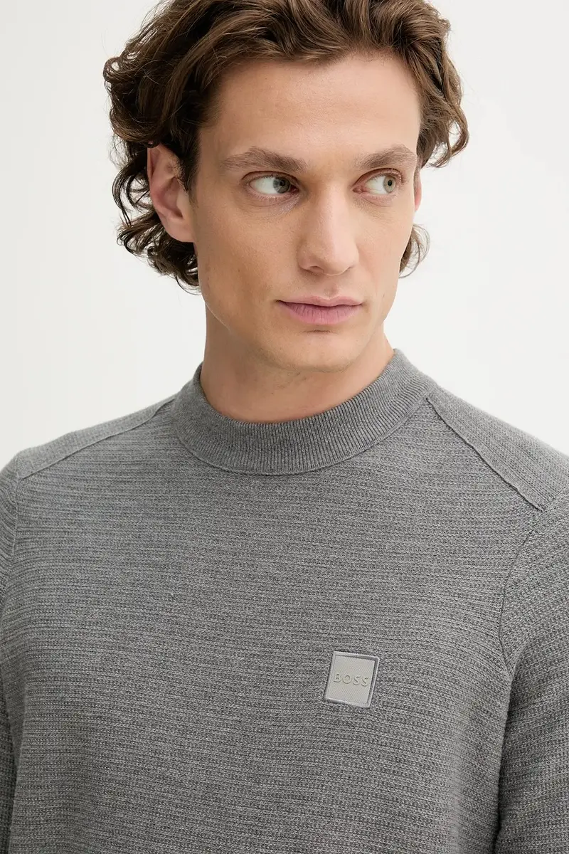 maglione con aggiunta di cachemire colore nero 50527584 Grigio miniatura 4