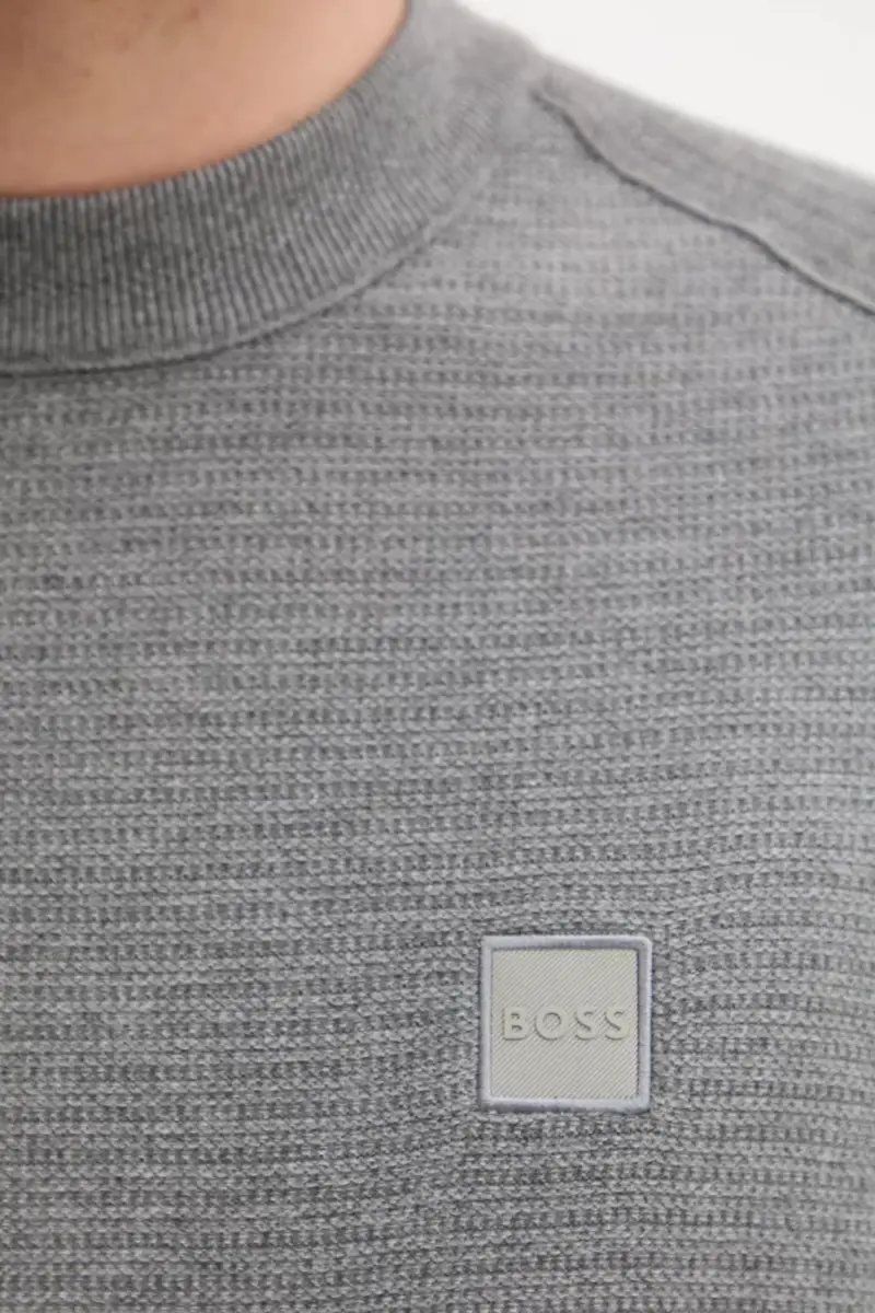 maglione con aggiunta di cachemire colore nero 50527584 Grigio miniatura 5