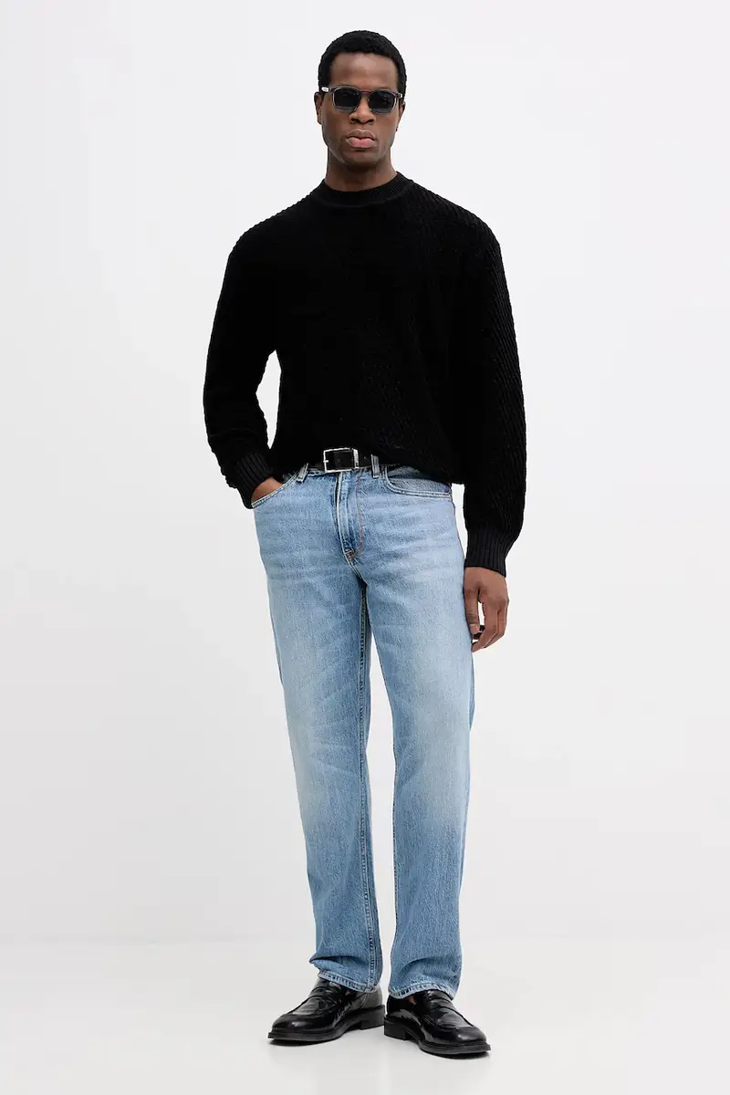 maglione con lana Atlapeco Nero miniatura 2