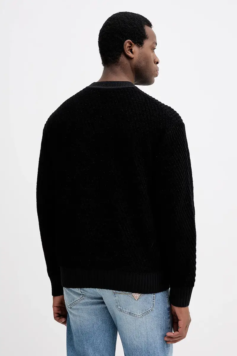 maglione con lana Atlapeco Nero miniatura 3