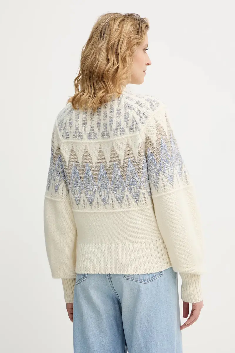 maglione con lana C_Farombo Beige miniatura 3