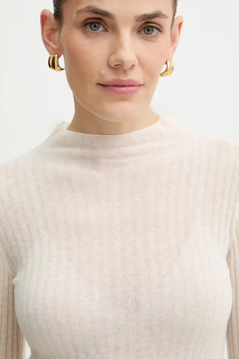 maglione con lana C_Fenni Beige miniatura 4