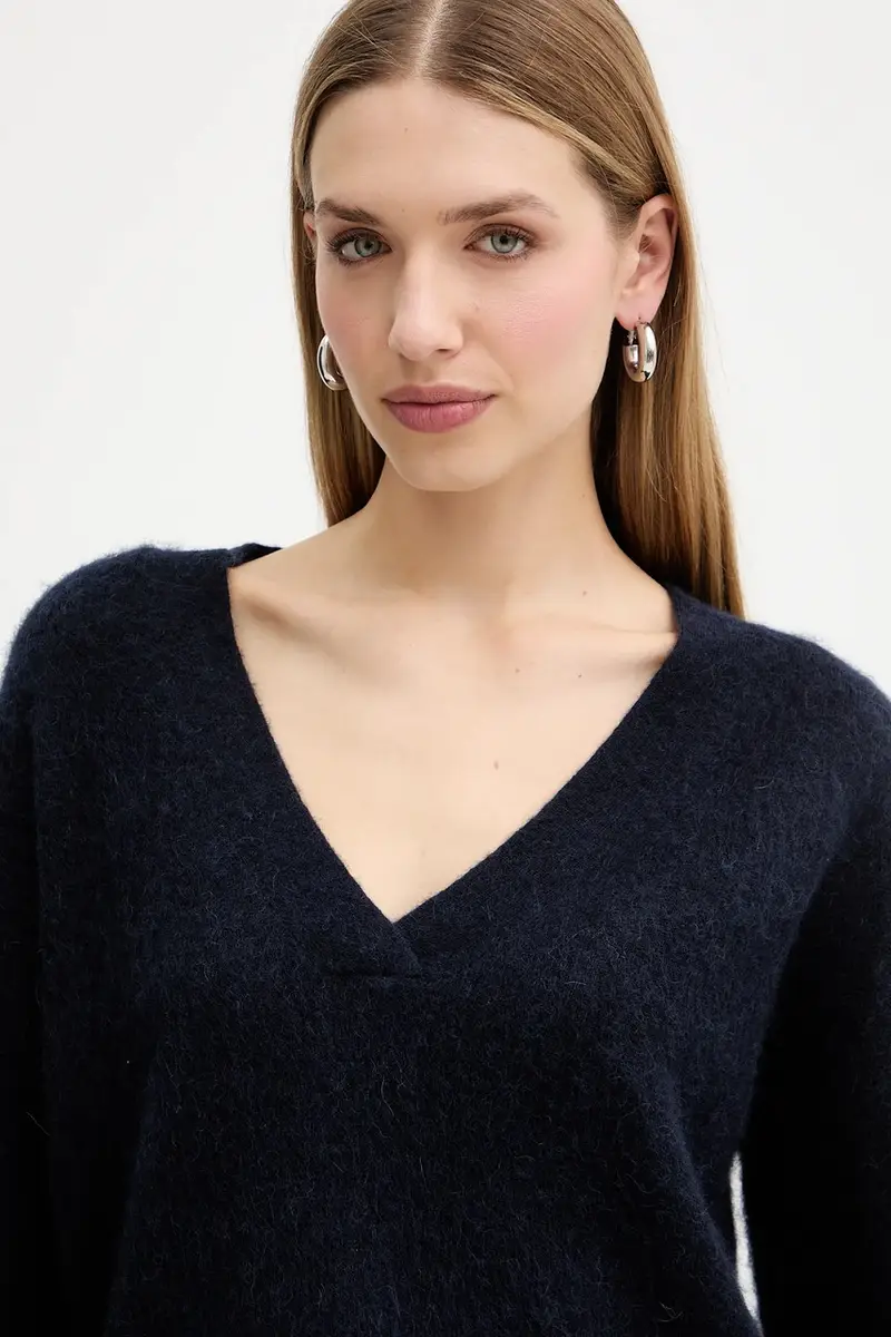 maglione con lana C_Fiti colore blu navy 50549185 miniatura 4