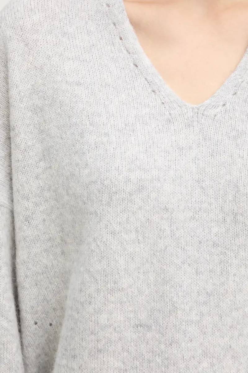 maglione con lana C Fondyssa colore grigio 50550464 miniatura 5