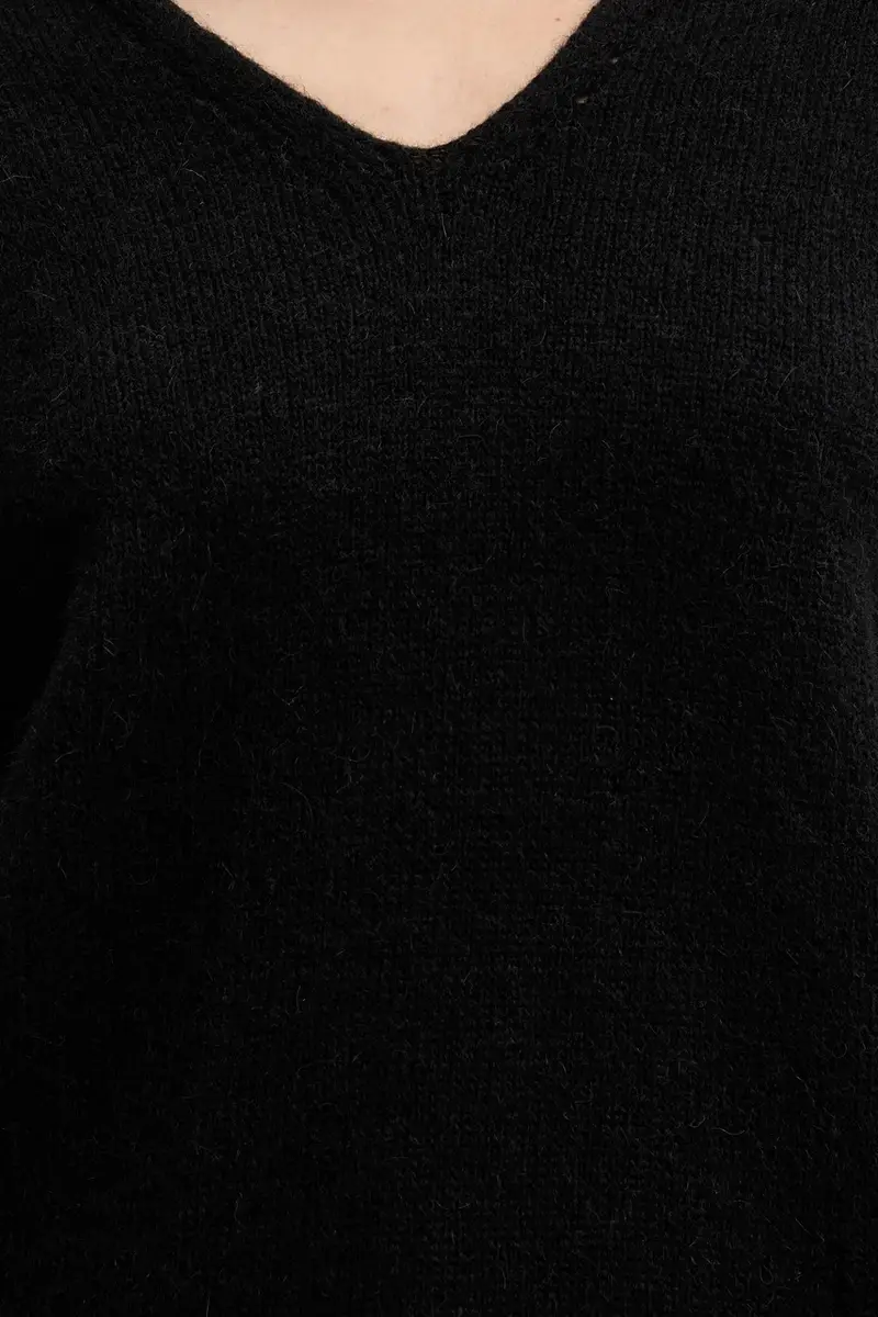 maglione con lana C Fondyssa Nero miniatura 5