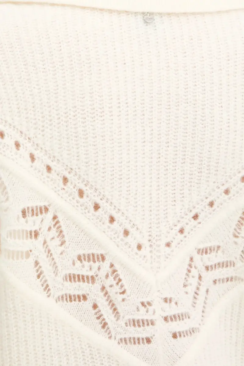 maglione con lana colore beige 50548948 miniatura 5