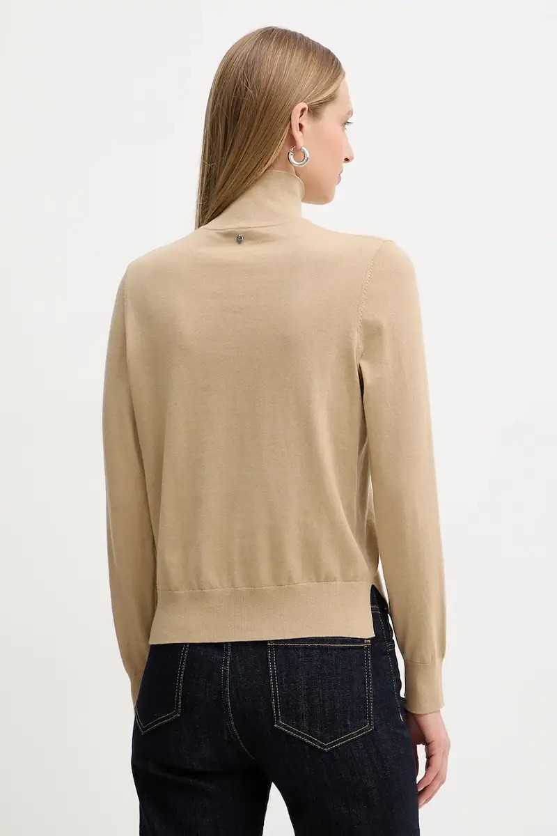 maglione con lana colore beige 50551356 miniatura 3