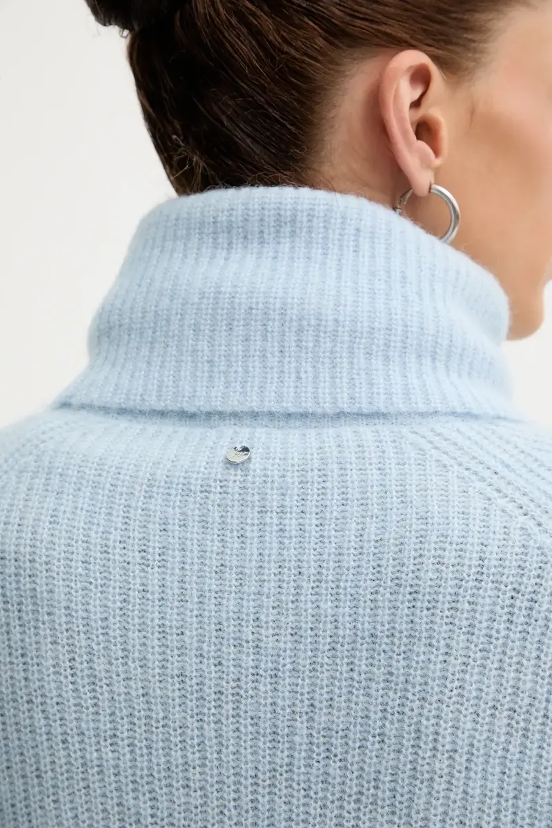 maglione con lana colore blu 50548937 miniatura 5