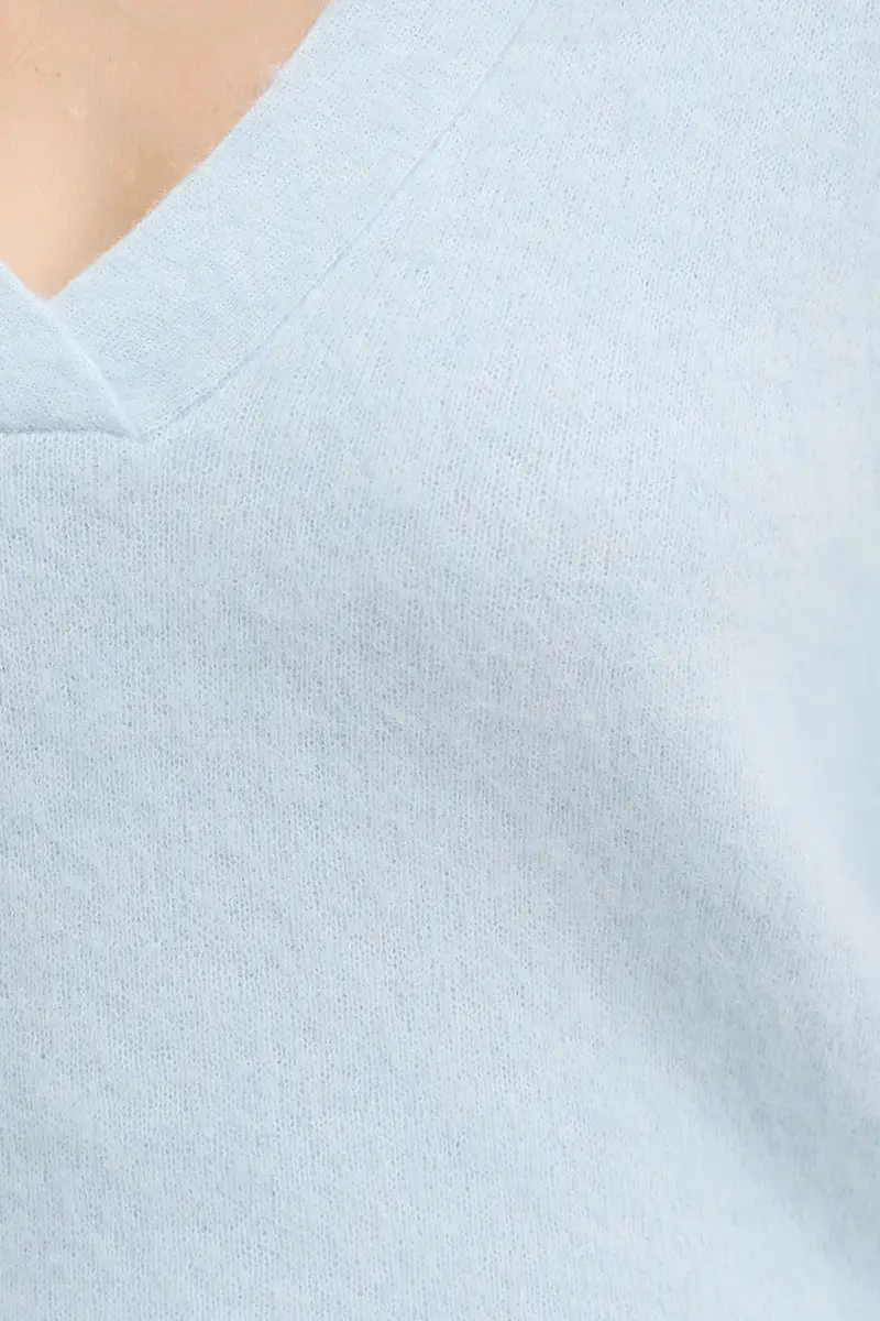 maglione con lana colore blu 50549185 miniatura 5