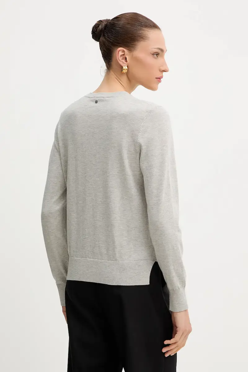 maglione con lana colore grigio 50548927 miniatura 3