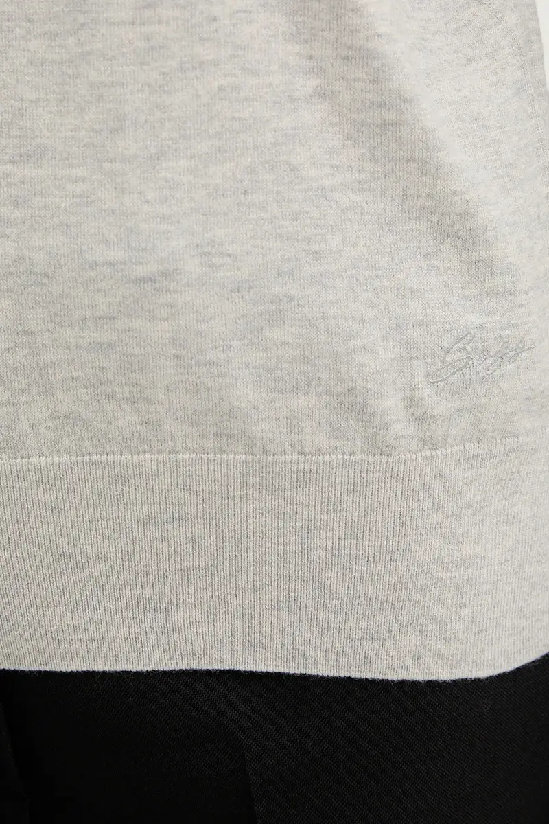 maglione con lana colore grigio 50548927 miniatura 5