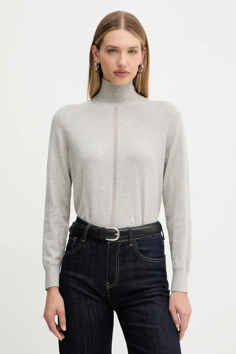 maglione con lana colore grigio 50551356