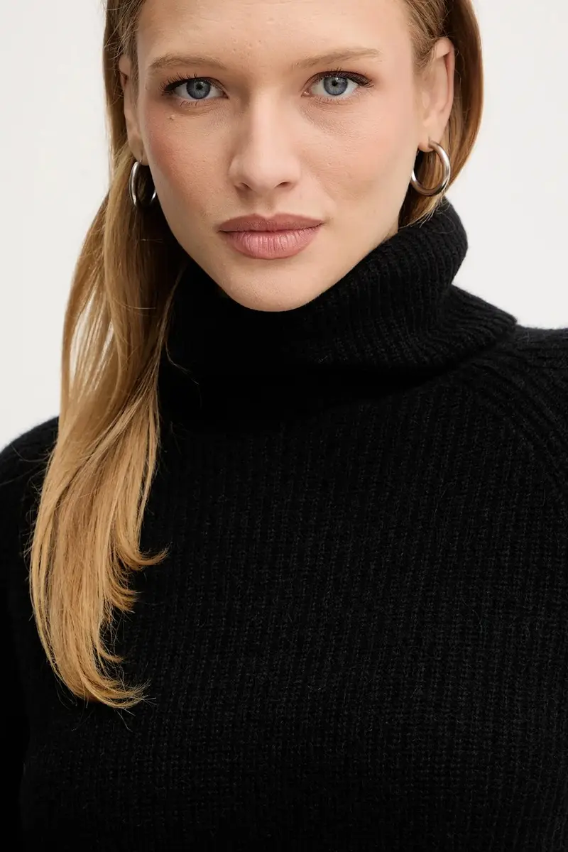 maglione con lana colore nero 50548937 miniatura 4