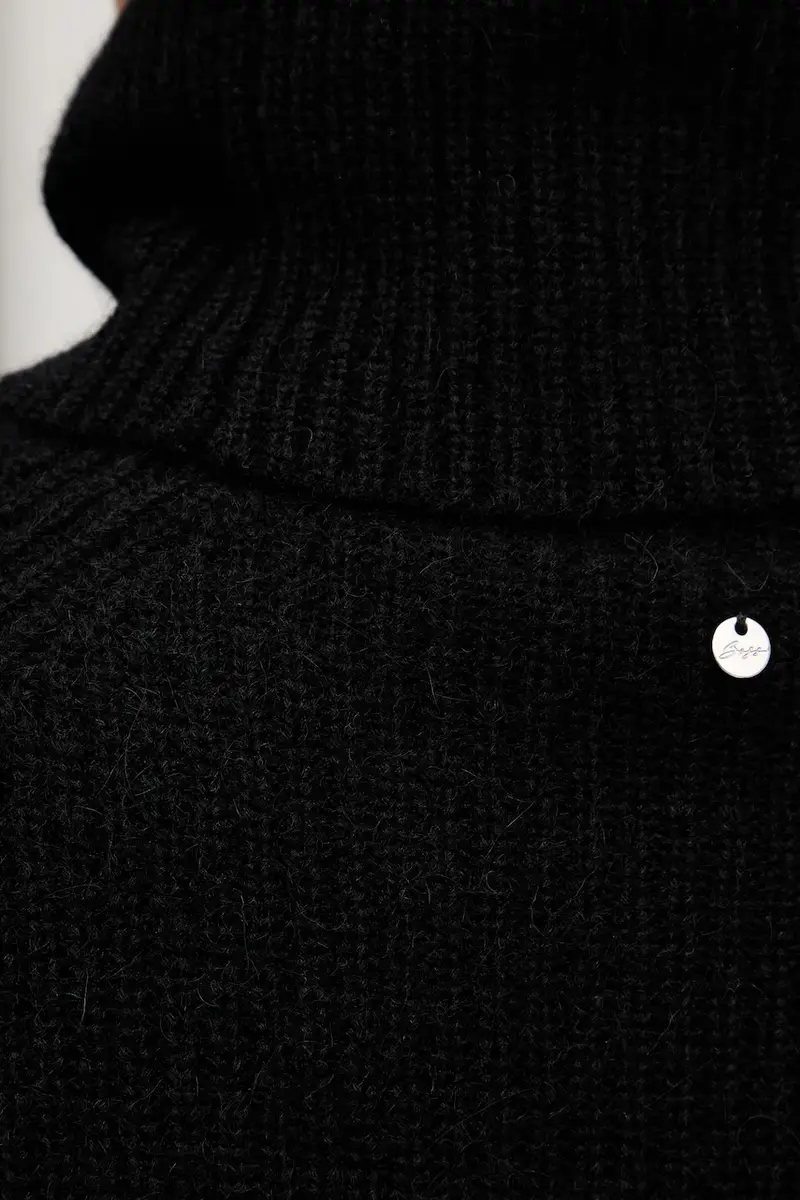 maglione con lana colore nero 50548937 miniatura 5