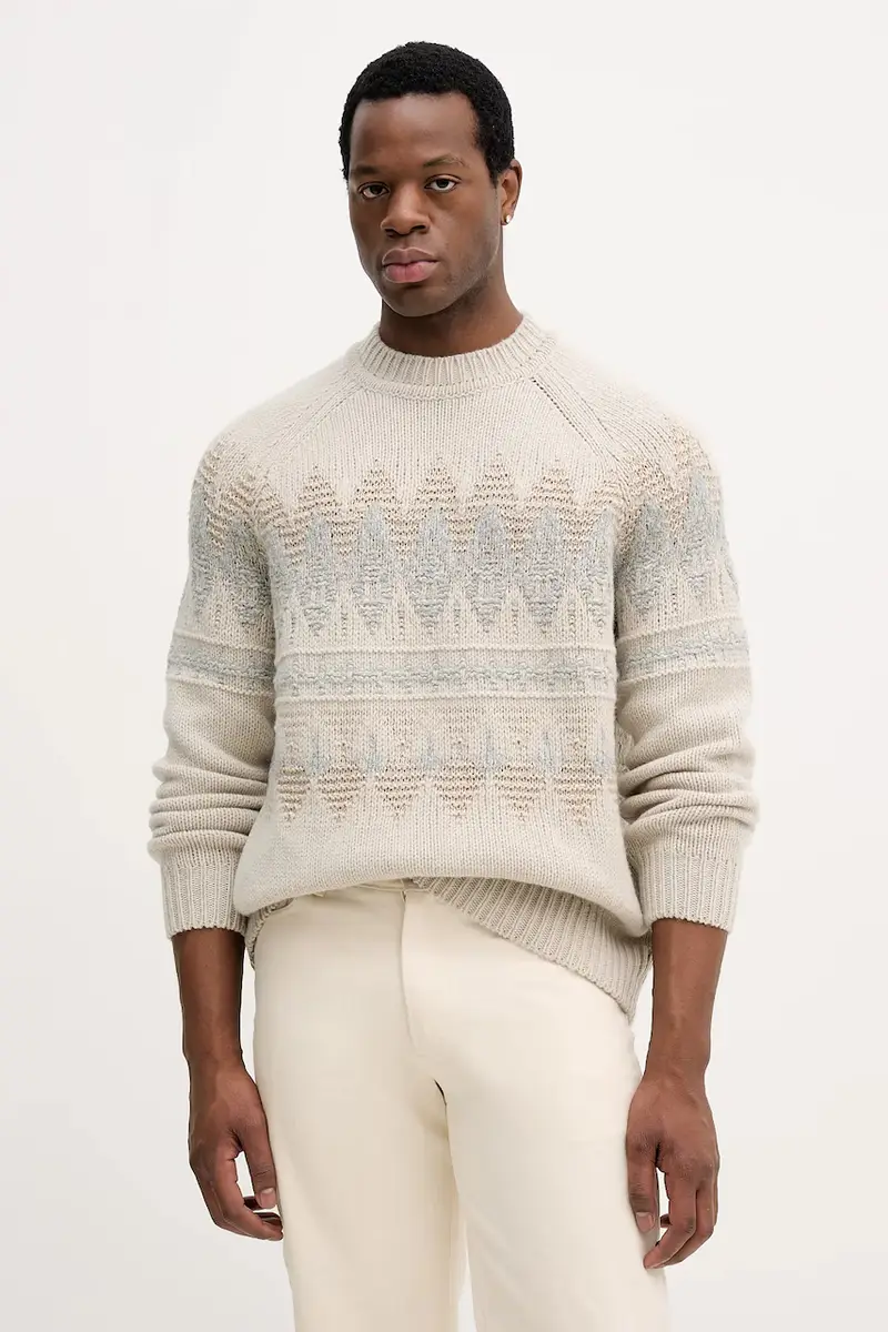 maglione con lana Karombo Beige