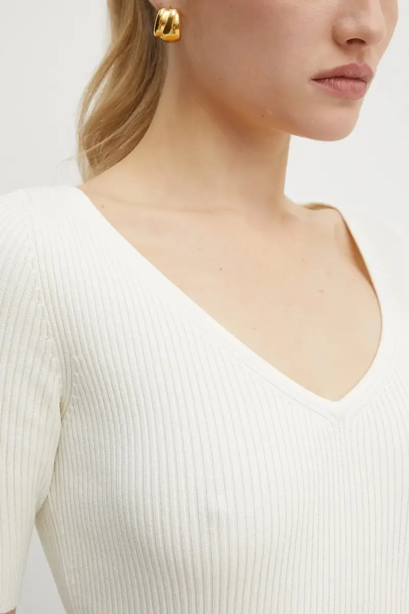 maglione donna colore beige 50534829 miniatura 5