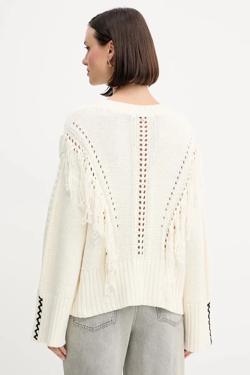 maglione donna colore beige 50543949 miniatura 2