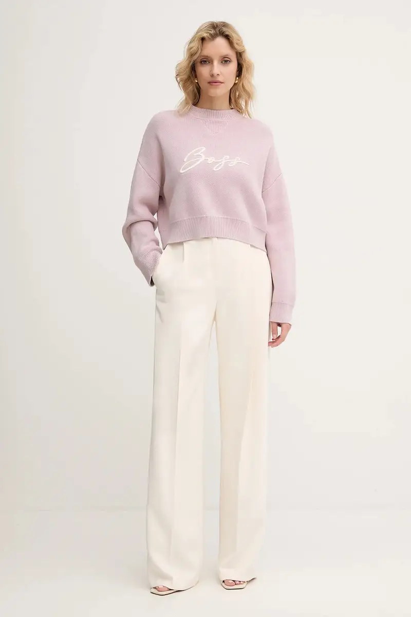 maglione in cotone donna colore rosa 50543979 miniatura 2