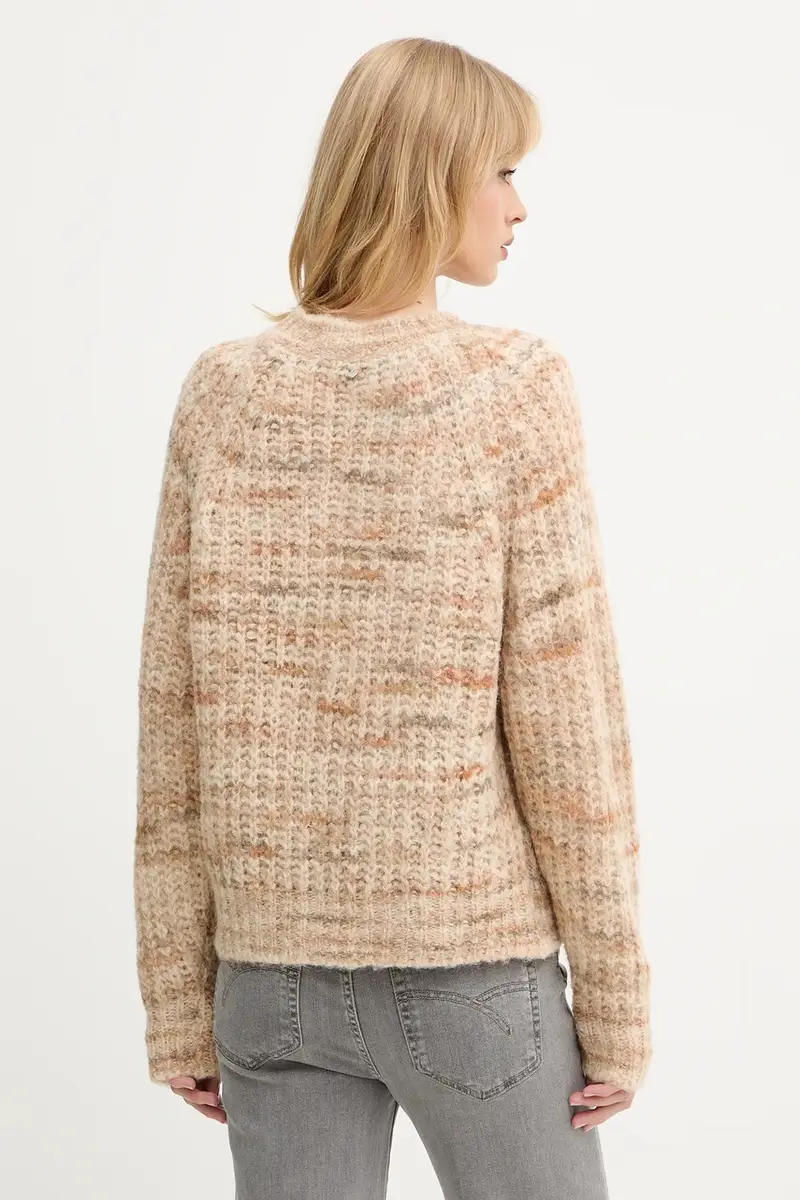 maglione in lana donna 50527837 Beige miniatura 3