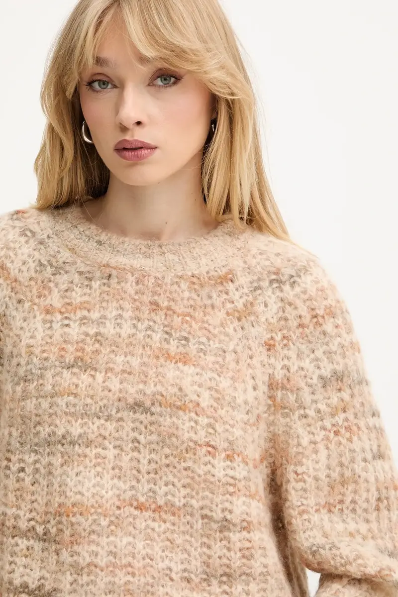 maglione in lana donna 50527837 Beige miniatura 4