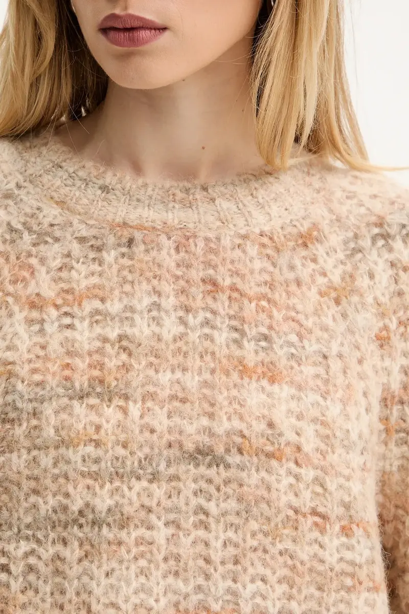 maglione in lana donna 50527837 Beige miniatura 5