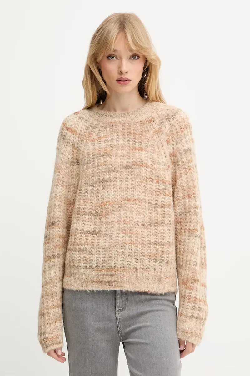 maglione in lana donna 50527837 Beige