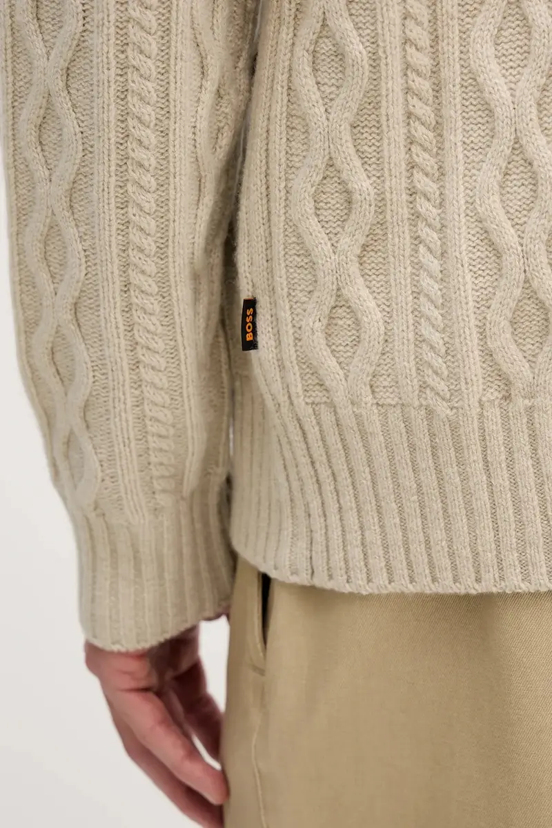 maglione in lana Kableto Beige miniatura 5