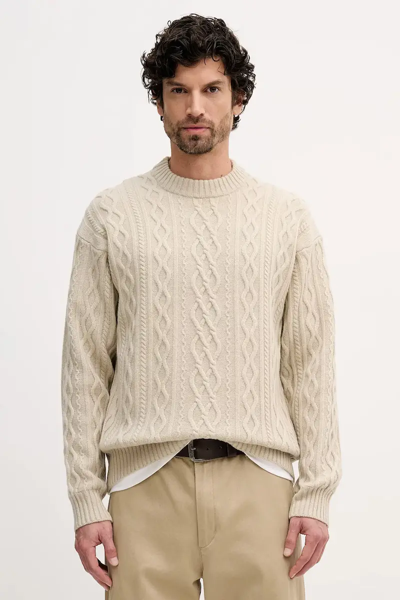 maglione in lana Kableto Beige