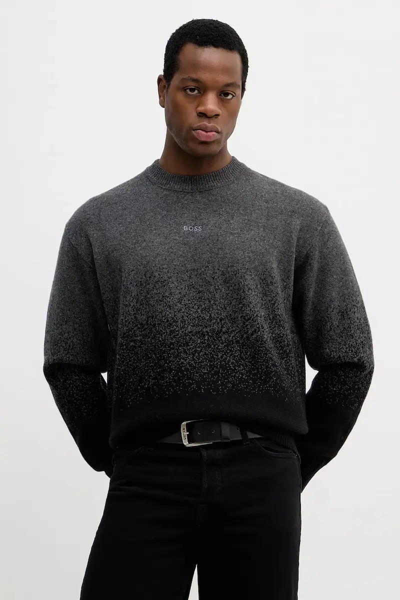 maglione in lana Kalbrush uomo colore grigio 50548701