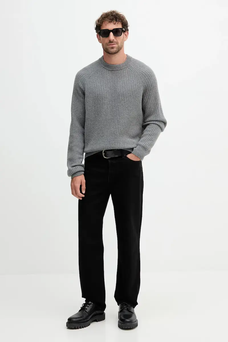 maglione in lana Klacier uomo colore grigio 50548674 miniatura 2