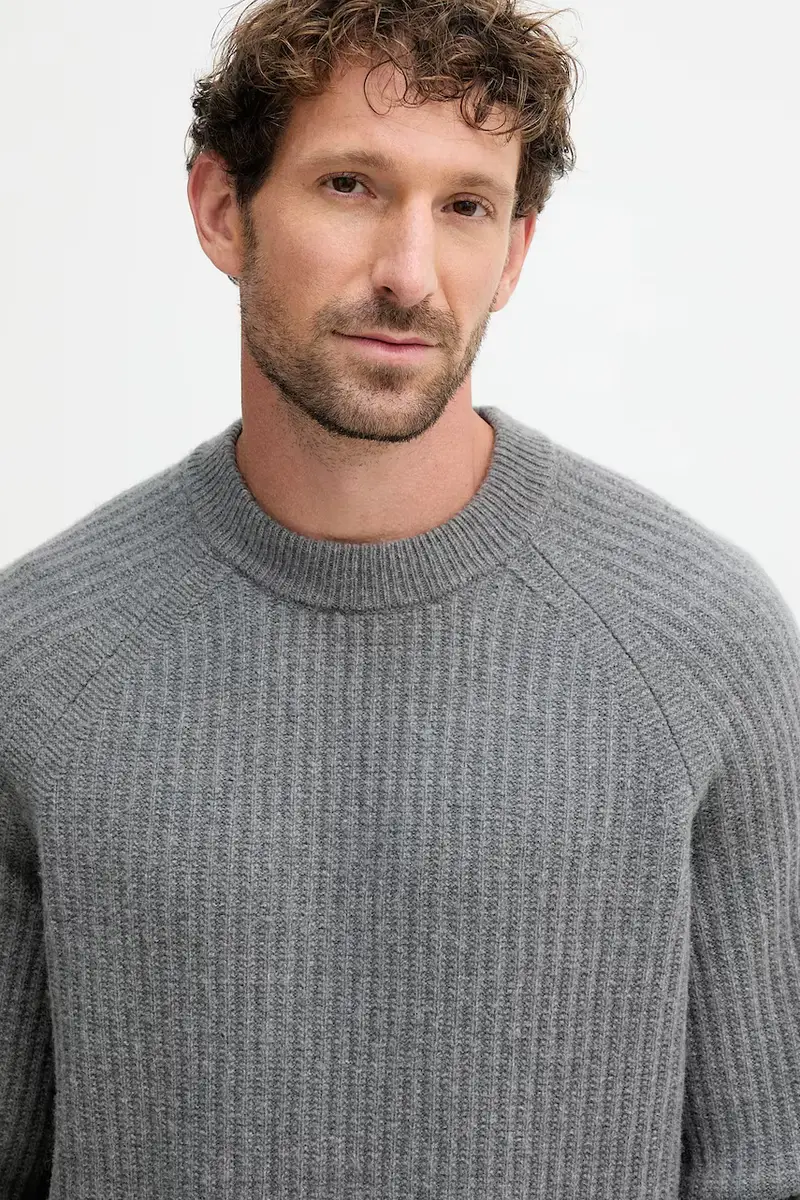 maglione in lana Klacier uomo colore grigio 50548674 miniatura 4