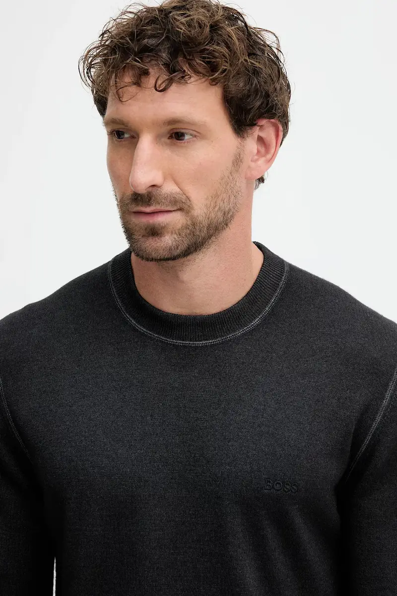 maglione in lana uomo colore nero 50550534 miniatura 4