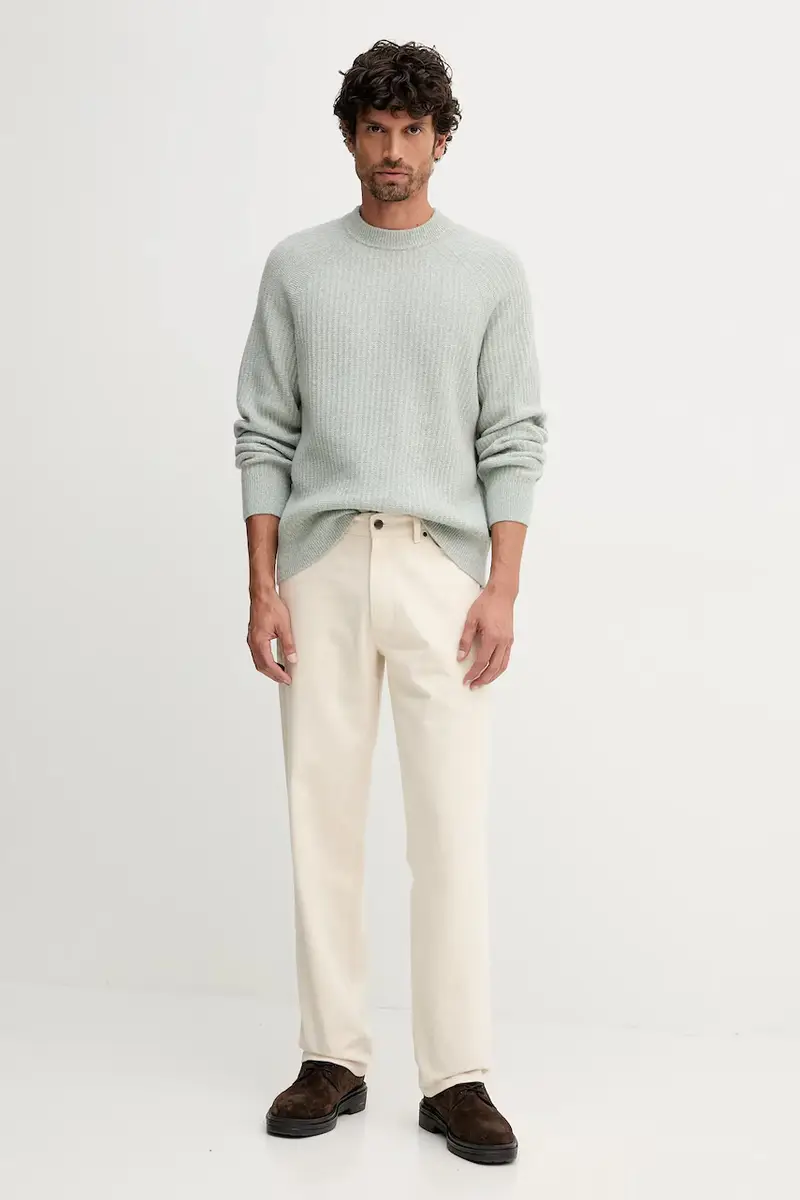 maglione in lana uomo colore verde 50548674 miniatura 2