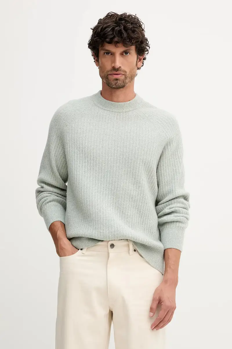 maglione in lana uomo colore verde 50548674