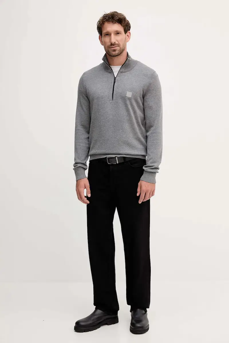 maglione in misto lana Kanobix_S uomo colore nero 50527585 Grigio miniatura 2