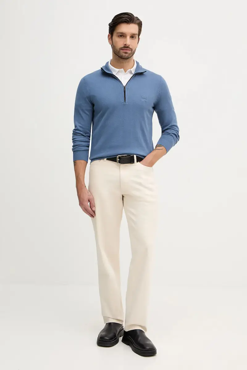 maglione in misto lana Kanobix_uomo colore nero 50527585 Blu miniatura 2