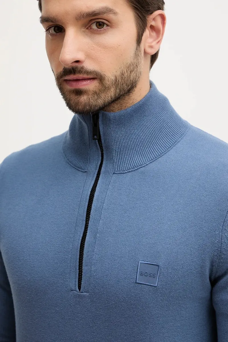 maglione in misto lana Kanobix_uomo colore nero 50527585 Blu miniatura 4