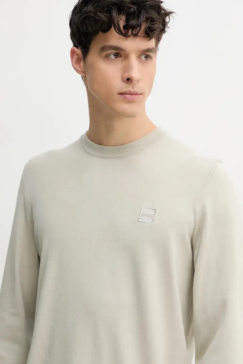 maglione in misto lana uomo colore beige 50527583 miniatura 4