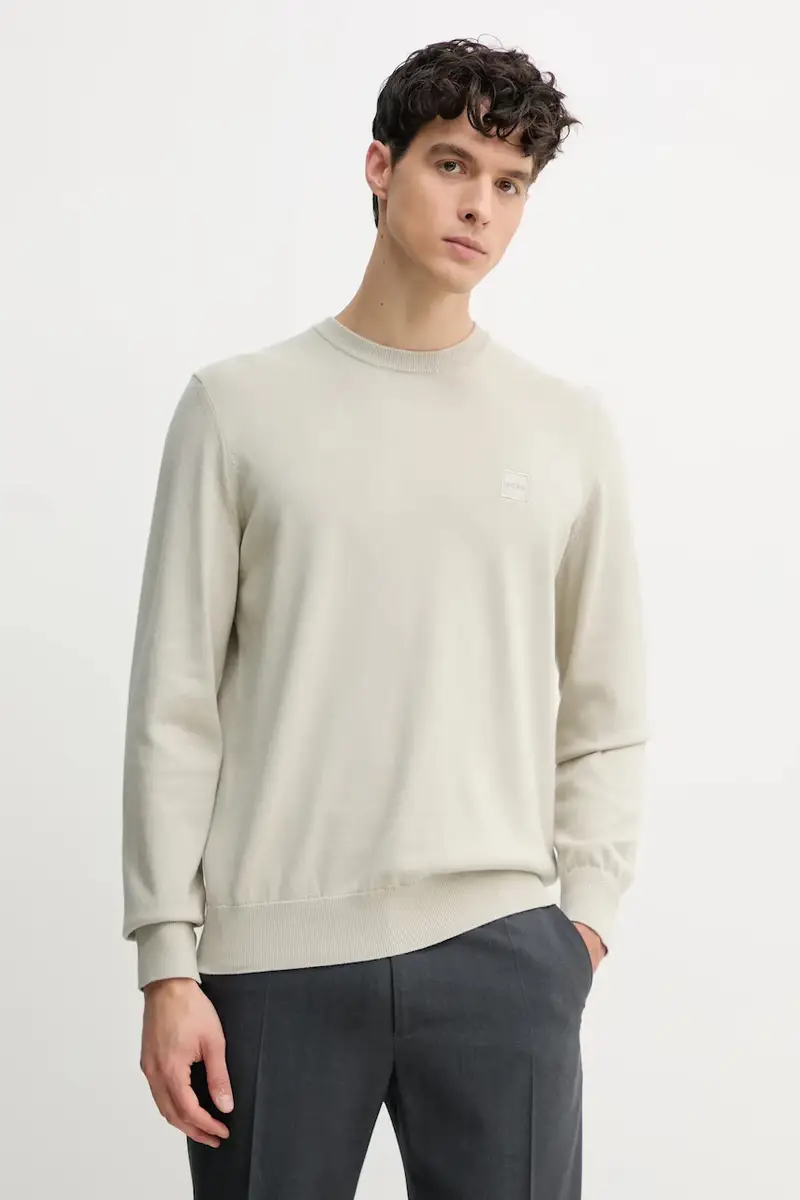 maglione in misto lana uomo colore beige 50527583