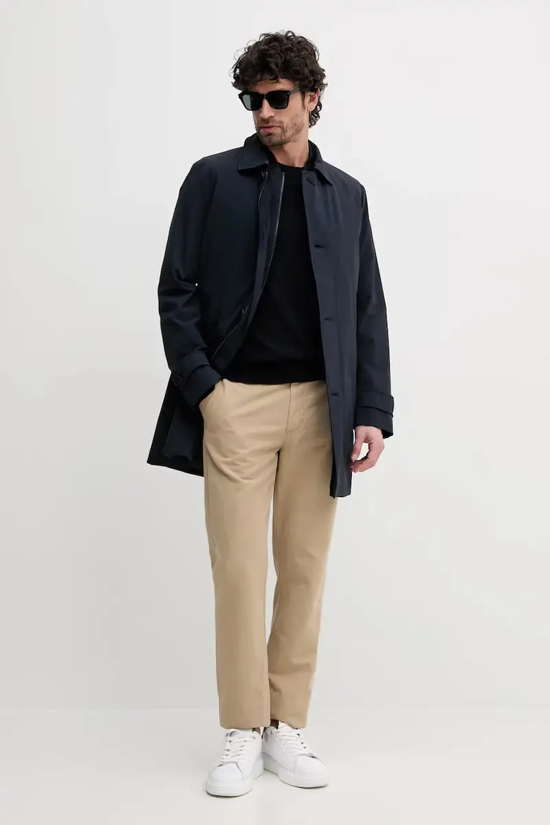 maglione in misto lana uomo colore blu navy 50527583 miniatura 2