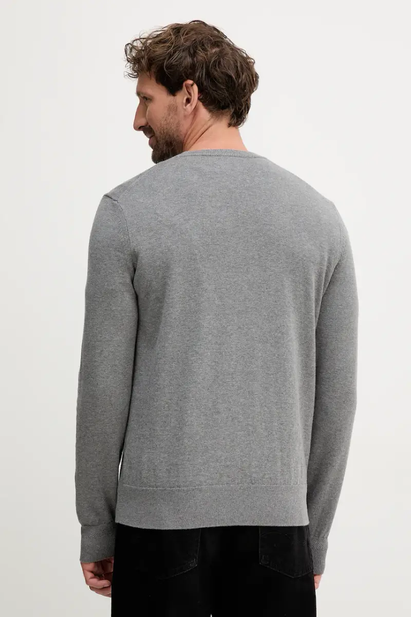 maglione in misto lana uomo colore blu navy 50527583 Grigio miniatura 3